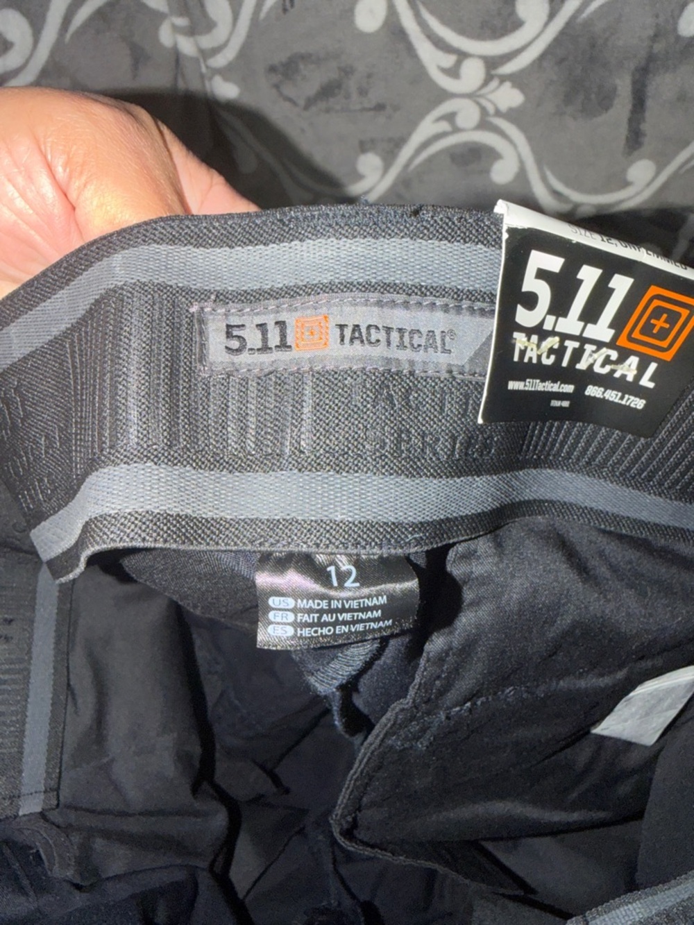 5.11 Tactical Navy Cargo Pants - Utility Work Trousers Women’s Sz 12 - Picture 5 of 9